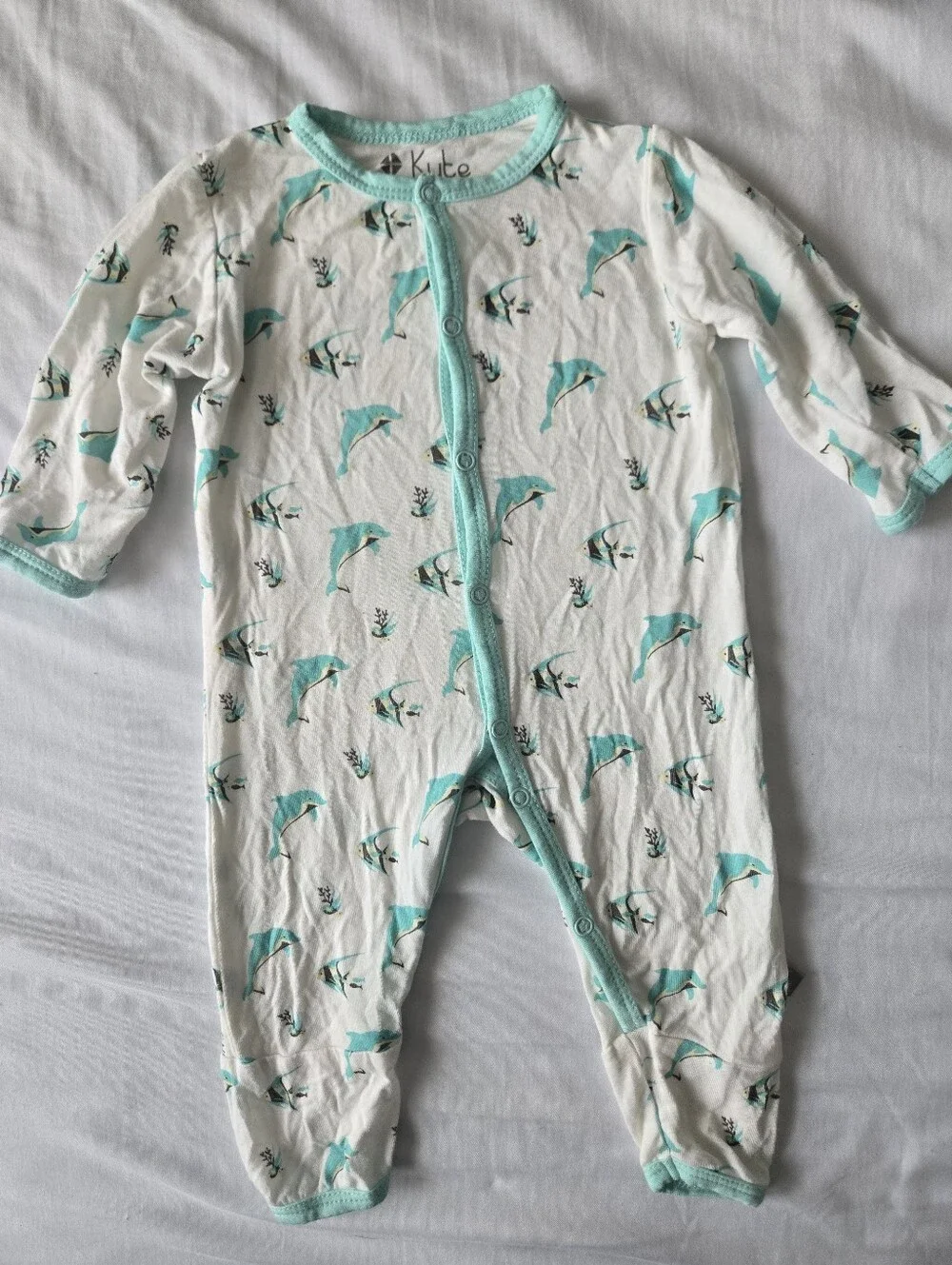 Kyte Baby Dolphin Print Sleeper 0-3m